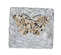 Patio Paver Lawn Pathway Landscaping Step Stones, Path Decor with Birdie/Dragonfly/Ladybug/Butterfly Pattern(Butterfly,3PCS)