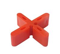 Patio Paver Spacer 15mm Height Red Color Yard Floor Slab Leveling Spacer 5/8 inch Thickness Leveling Clips Masonry Paver Outdoor Bricklaying Spacer with Breaking Point Become T Spacer