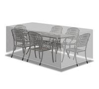 PATIO PLUS Garden Transparent Furniture Covers, Rectangular Patio Table Cover, Waterproof, UV-Protection, Tear-Resistant, Windproof, Easy to Clean, Clear, 170x95x70cm