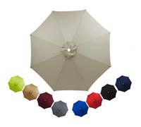 Patio Replacement Parasol Canopy Waterproof for 2m 2.3m 2.5m 2.7m 3.0m 3.5m Umbrella Cover Umbrella Replacement Top Outdoor Patio Replacement Parasol Fabric for Pool Beach(Top color,3.5m/6ribs)