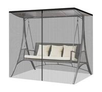 Patio Rest - Outdoor Mesh Screen with Zipper for Porch, Balcony, Pavilion, | Garden Barrier, Fly Shield Nets Curtains, Net Wall with