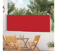 vidaXL Patio Retractable Side Awning 100x500 cm Red UK HOT