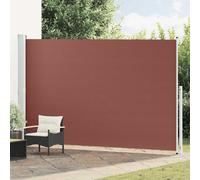 Patio Retractable Side Awning 220x500 cm Brown