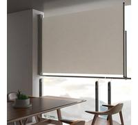 vidaXL Patio Retractable Side Awning 160x300cm Red Privacy Screen Blind Shade