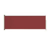 vidaXL Patio Retractable Side Awning 160x500 cm Red UK HOT