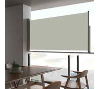 Patio Retractable Side Awning 80x300 cm Brown