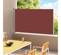 vidaXL Patio Retractable Side Awning 180x300 cm Brown, Brown