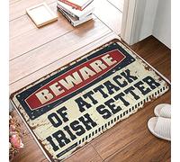 Patio Rug Beware Of Attack Irish Setter, With Cooking Door Funny