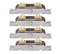 Patio Sliding Door Rollers, 4 Pieces Steel Ball Bearing Door Roller, Wheel Roller Assembly with Bearing, for Doors and Windows (Concave Wheel)