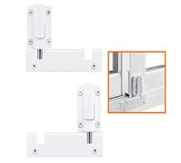 Patio Sliding Door Security Foot Lock Kick Lock, Fits on Top Rail-Childproof Patio Door Guardian-or Bottom Rail-Foot Operated-Keep Your Family Safe and Secure (2 Set)