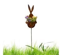 Patio Stand, Spring Vintage Rusty Wind Resistant, Cute Easter Panels for Garden | For Outdoor Garden Farmhouse Patio Porch Lawn Landscape Party Celebration