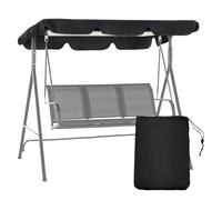 Patio Swing Canopy Replacement Top, 65x45/75x45/78x47/85x45 Outdoor 2/3 Seater Porch Swing Canopy Cover, Reinforced Edges Rip Proof UV Block Sun Shade 420D Waterproof for Garden Yard Park Seat (75×52)