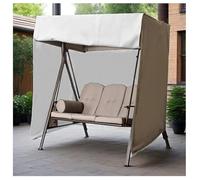 Patio Swing Cover 3 Triple Seater 210d Waterproof All Weatherprotection Porch Patio Swing Canopy Cover for Lawn Garden, Party