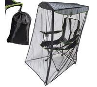 Patio Swing Mosq-uito Netting, Polyester Mesh Screen With Zipper Opening Tent Netting Curtain,Outdoor Camping Chair Net For Travel Outside Hiking Backpacking