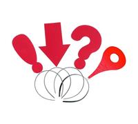 Patio Symbol Headband, Arrowhead Location Question, Exclamation 4 Pieces