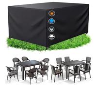 Patio Table Cover 71"Lx31"Wx39"H Large Set For Outdoor Furniture Dining Covers Waterproof Weatherproof Rectangular Heavy Duty Winter