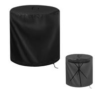 Patio Table Cover for Decksplore 23.6” Outdoor Patio Side Table, Waterproof Bistro Table Round Table Cover Small End Table Cover- 24"D x 27"H, Black