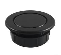 Patio Table Essential 3pcs Parasol Umbrella Hole for RING and Cap Set Compatible with Various Settings (black)