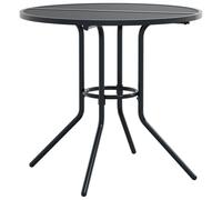 Patio Table Garden Outdoor Table Round Anthracite Powder-coated Steel vidaXL