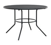 Patio Table Garden Outdoor Table Round Anthracite Powder-coated Steel vidaXL
