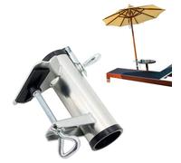 Patio Umbrella Clamp Deck, Umbrella Stand Bench Buddy Umbrella Holder Clamp Beach Fishing Umbrella Mount Chair Clamp for Beach Courtyard Balcony (B)