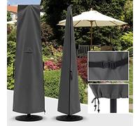 Patio Umbrella Cover for 6.5FT to 14FT Gray by ABCCANOPY