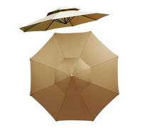 Patio Umbrella Fabric, Replacement Canopy Cover, 8.8ft Layer Awning Cloth with Strong Build, Polyester Shade Material, Umbrella Fabric with Weather Resistant Design, Backyard Cover for Sun