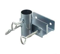 Patio Umbrella Holder Clamp Bracket for Deck Use Adjustable Mount with Hook for Chairs and Railings (B )