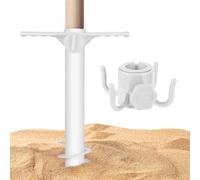 Patio Umbrella Inserts - Hook Holder Base, Beach Path Stand | Adjustable Parasol Support for Garden Relaxation, Shade by the Pool, Garden Accommodation, Fishing Trips, Camping Comfort