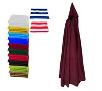 Patio Umbrella Replacement Canopy 3.0M/10FT Sunshade Cover for Cantilever/Offset Umbrellas Wine Red Top Cover for Garden Outdoor Patio Use 8 Ribs