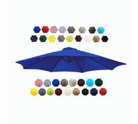 Patio Umbrella Replacement Canopy 6 Ribs 8 Ribs Parasol Canopy Cover for 2.0m 2.30m 2.50m 2.70m 3.0m Multicolor Canopy Replacement Top (Color : Blue, Size : 2.0m/6.5FT-6Ribs)