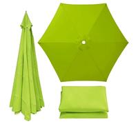 Patio Umbrella Replacement Canopy 6 Ribs Canopy Only Fits 2m 2.15m 2.3m 2.5m 2.7m 2.8m 3m Beige Khaki Blue Dark Green and 20+ Colors UV Protected Waterproof Fabric Top(Grass green,2.7m/8.9ft)