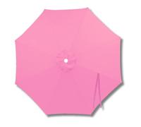 Patio Umbrella Replacement Canopy 7ft/8.2ft/10ft/11.5ft/13ft Outdoor Umbrella Replacement Top Cover for 8 Ribs UV Protective Parasol Fabric Cover for Market Table Backyard(Pink,2m/6.6ft)