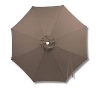 Patio Umbrella Replacement Canopy 7ft/8.2ft/10ft/11.5ft/13ft Outdoor Umbrella Replacement Top Cover for 8 Ribs UV Protective Parasol Fabric Cover for Market Table Backyard(Dark brown,4m/13.1ft)