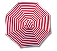 Patio Umbrella Replacement Canopy 7ft/8.2ft/10ft/11.5ft/13ft Outdoor Umbrella Replacement Top Cover for 8 Ribs UV Protective Parasol Fabric Cover for Market Table Backyard(Redwhite,3m/9.8ft)