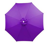 Patio Umbrella Replacement Canopy for 8 Ribs, 2m/ 2.30m/ 2.5m/ 2.7m/ 3.0m/ 3.5m Durable Polyester Replacement Parasol canopy UV Protective Cloth - Canopy Only(Purple,2.30m)