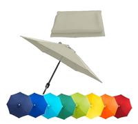 Patio Umbrella Replacement Canopy - Garden Parasol Fabric Cover for Market Table Umbrella, 6 or 8 Arm Compatible, Durable Canopy for Outdoor Use
