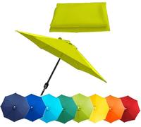 Patio Umbrella Replacement Canopy - Garden Parasol Fabric Cover for Market Table Umbrella, 6 or 8 Arm Compatible, Durable Canopy for Outdoor Use