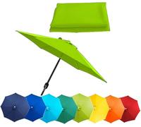 Patio Umbrella Replacement Canopy - Garden Parasol Fabric Cover for Market Table Umbrella, 6 or 8 Arm Compatible, Durable Canopy for Outdoor Use