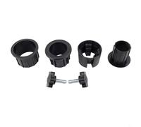 Patio Umbrella Stand Adapter Cover Set With Multiple Hole Sizes For Beach Market Outdoor Umbrellas Steel Replacement Parts Black