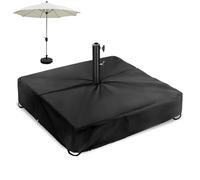 Patio Umbrella Stand Base Cover - Waterproof Dustproof Shield, Heavy Duty Protector, Square Parasol Guard | 600D Oxford Fabric Construction, UV Resistant Outdoor Garden Yard For Pool Deck Use