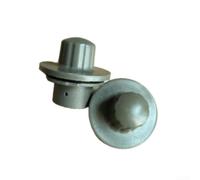 Patio Umbrella Stand Parts 2pcs Black Plastic Patio Umbrella(Gray)