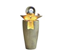 Patio Vintage Flowing Ornaments Circulating Water Fountain Floor for Yard