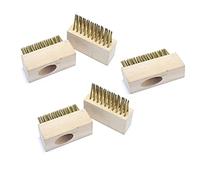 Patio Weed Wire Brush Broom Ideal for Decking Block Paving Slab Moss Weed Removal Weeding Tool (5PCS Brush Heads)