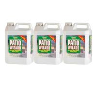 Patio Wizard® Concentrated Cleaner, Kills Algae, Mould & Funghi, 1 Litre, Pack of 3