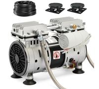PATIOASIS 3 Acre Pond Aerator System, 5.76 CFM Outdoor Pond Aerator Kit for Large Lakes, 100ft Sinking Airline, 2 Diffusers & 2 Anti Burst Stainless Steel Hoses, Improves the