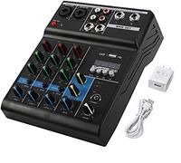 Patioer 4 Channels Mini USB Audio Mixer Amplifier Console bluetooth Recording Phantom