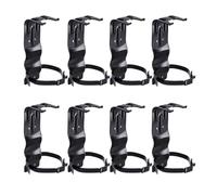 Patioer Fire Extinguisher Bracket, 5 LB Heavy Duty Steel Mount Holder for Fires Extinguishers Up to 4.5" Diameter, for Home Garage Vehicle Boat Marine, Black, 8 Pack