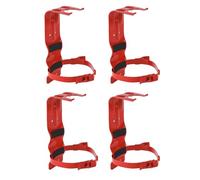 Patioer Fire Extinguisher Bracket, 5 LB Heavy Duty Steel Mount Holder for Fires Extinguishers Up to 4.5" Diameter, for Home Garage Vehicle Boat Marine, Red, 4 Pack