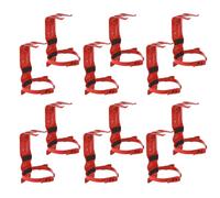 Patioer Fire Extinguisher Bracket, 5 LB Heavy Duty Steel Mount Holder for Fires Extinguishers Up to 4.5" Diameter, for Home Garage Vehicle Boat Marine, Red, 12 Pack